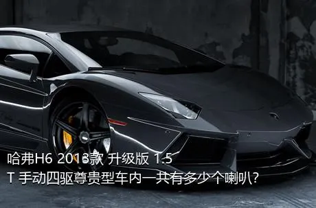 哈弗H6 2013款 升级版 1.5T 手动四驱尊贵型车内一共有多少个喇叭？