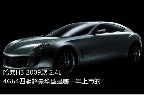 哈弗H3 2009款 2.4L 4G64四驱超豪华型是哪一年上市的？