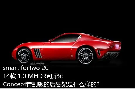 smart fortwo 2014款 1.0 MHD 硬顶BoConcept特别版的后悬架是什么样的？