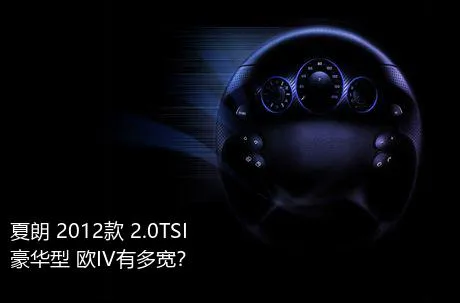 夏朗 2012款 2.0TSI 豪华型 欧IV有多宽？
