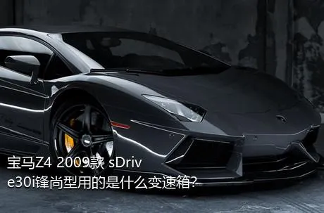 宝马Z4 2009款 sDrive30i锋尚型用的是什么变速箱？
