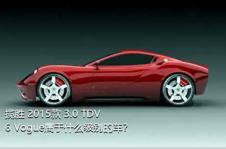 揽胜 2015款 3.0 TDV6 Vogue属于什么级别的车？