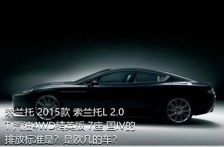 索兰托 2015款 索兰托L 2.0T 汽油4WD精英版 7座 国IV的排放标准是？是欧几的车？