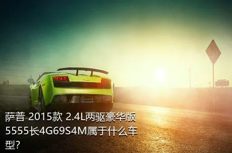 萨普 2015款 2.4L两驱豪华版5555长4G69S4M属于什么车型？