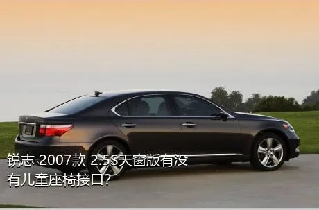 锐志 2007款 2.5S天窗版有没有儿童座椅接口？
