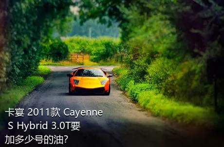 卡宴 2011款 Cayenne S Hybrid 3.0T要加多少号的油？