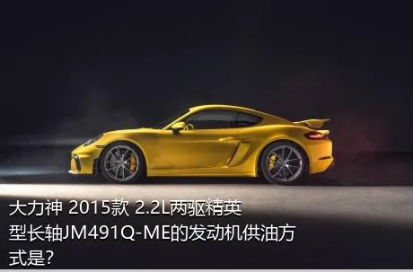 大力神 2015款 2.2L两驱精英型长轴JM491Q-ME的发动机供油方式是？