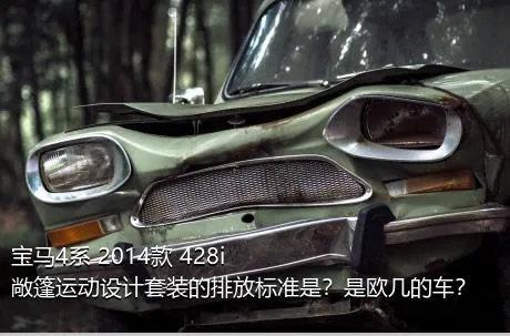 宝马4系 2014款 428i 敞篷运动设计套装的排放标准是？是欧几的车？