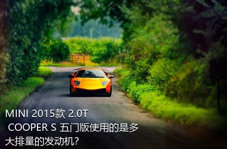 MINI 2015款 2.0T COOPER S 五门版使用的是多大排量的发动机？