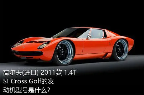 高尔夫(进口) 2011款 1.4TSI Cross Golf的发动机型号是什么？