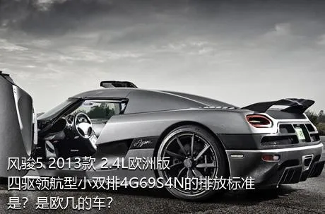 风骏5 2013款 2.4L欧洲版 四驱领航型小双排4G69S4N的排放标准是？是欧几的车？