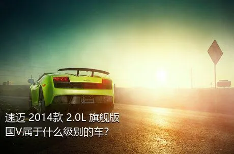 速迈 2014款 2.0L 旗舰版 国V属于什么级别的车？