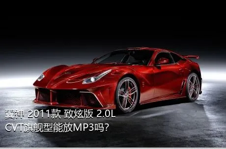 翼神 2011款 致炫版 2.0L CVT旗舰型能放MP3吗？