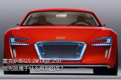 雷克萨斯GS 2014款 250 领先版属于什么级别的车？