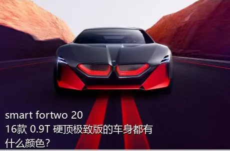 smart fortwo 2016款 0.9T 硬顶极致版的车身都有什么颜色？