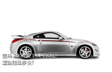 宝来 2014款 1.6L 自动舒适型能跑多快？