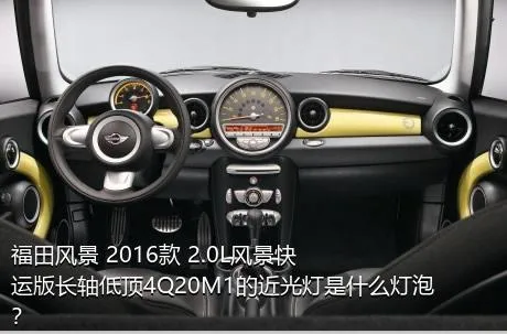 福田风景 2016款 2.0L风景快运版长轴低顶4Q20M1的近光灯是什么灯泡？