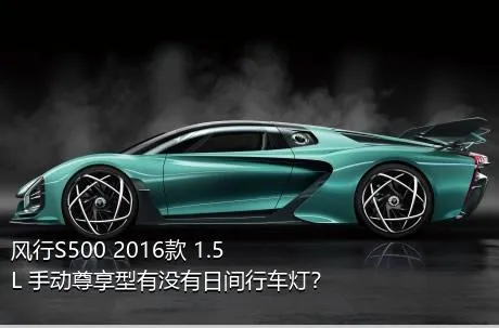 风行S500 2016款 1.5L 手动尊享型有没有日间行车灯？