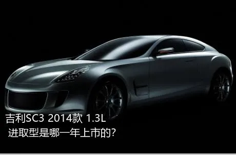 吉利SC3 2014款 1.3L 进取型是哪一年上市的？