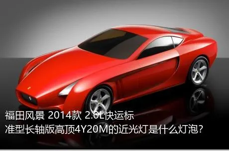 福田风景 2014款 2.0L快运标准型长轴版高顶4Y20M的近光灯是什么灯泡？