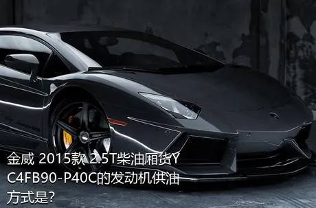 金威 2015款 2.5T柴油厢货YC4FB90-P40C的发动机供油方式是？