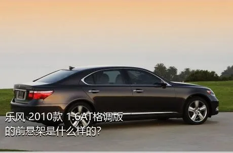 乐风 2010款 1.6AT格调版的前悬架是什么样的？