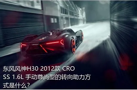 东风风神H30 2012款 CROSS 1.6L 手动尊尚型的转向助力方式是什么？