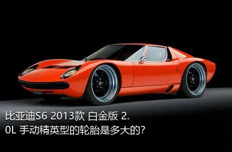 比亚迪S6 2013款 白金版 2.0L 手动精英型的轮胎是多大的？