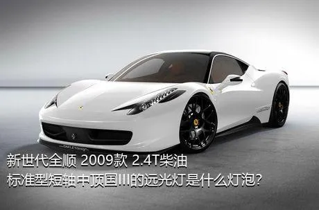 新世代全顺 2009款 2.4T柴油标准型短轴中顶国III的远光灯是什么灯泡？