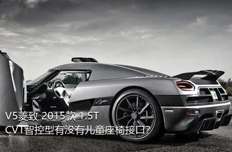V5菱致 2015款 1.5T CVT智控型有没有儿童座椅接口？