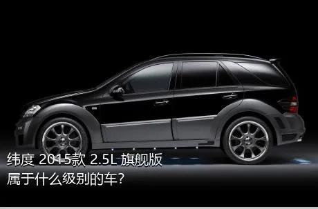 纬度 2015款 2.5L 旗舰版属于什么级别的车？