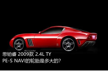思铂睿 2009款 2.4L TYPE-S NAVI的轮胎是多大的？