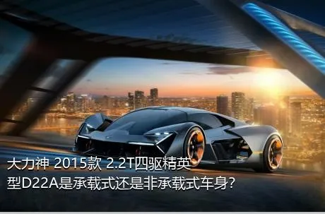 大力神 2015款 2.2T四驱精英型D22A是承载式还是非承载式车身？