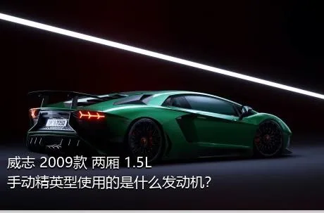 威志 2009款 两厢 1.5L 手动精英型使用的是什么发动机？