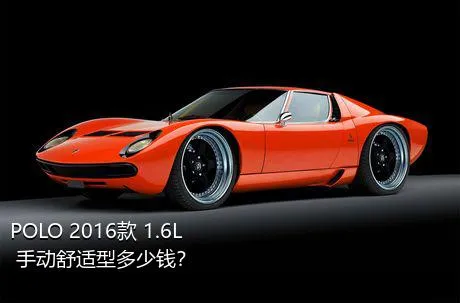 POLO 2016款 1.6L 手动舒适型多少钱？