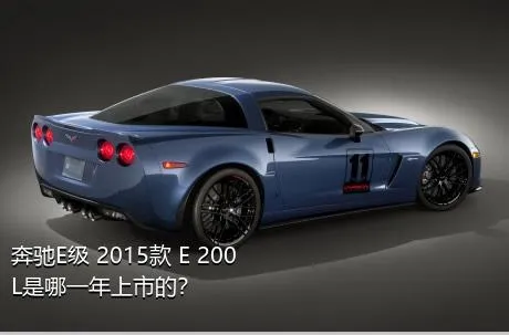 奔驰E级 2015款 E 200 L是哪一年上市的？