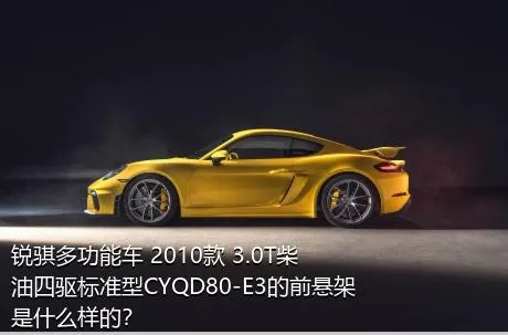 锐骐多功能车 2010款 3.0T柴油四驱标准型CYQD80-E3的前悬架是什么样的？
