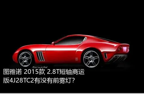 图雅诺 2015款 2.8T短轴商运版4J28TC2有没有前雾灯？