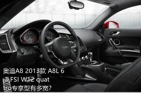 奥迪A8 2013款 A8L 6.3 FSI W12 quattro专享型有多宽？