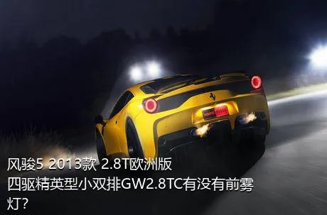风骏5 2013款 2.8T欧洲版 四驱精英型小双排GW2.8TC有没有前雾灯？