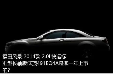 福田风景 2014款 2.0L快运标准型长轴版低顶491EQ4A是哪一年上市的？