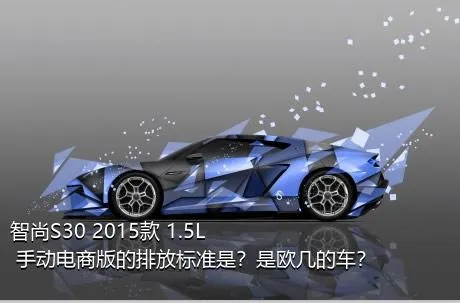 智尚S30 2015款 1.5L 手动电商版的排放标准是？是欧几的车？