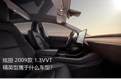 炫丽 2009款 1.3VVT 精英型属于什么车型？