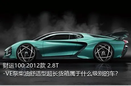 财运100 2012款 2.8T-VE泵柴油舒适型超长货箱属于什么级别的车？