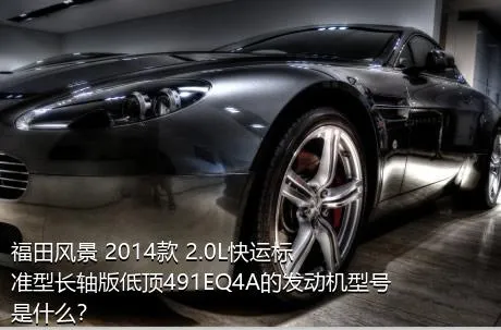 福田风景 2014款 2.0L快运标准型长轴版低顶491EQ4A的发动机型号是什么？