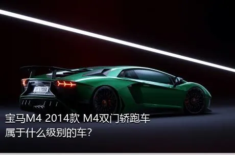 宝马M4 2014款 M4双门轿跑车属于什么级别的车？