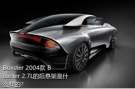 Boxster 2004款 Boxster 2.7L的后悬架是什么样的？