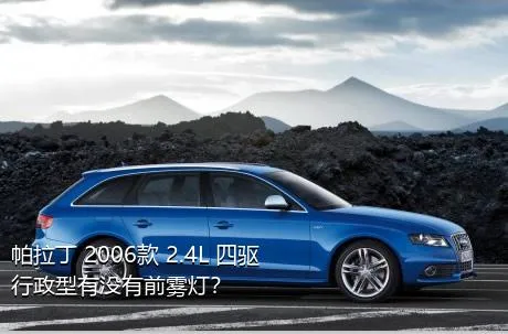 帕拉丁 2006款 2.4L 四驱行政型有没有前雾灯？