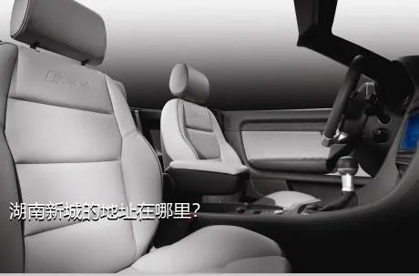 湖南新城的地址在哪里？
