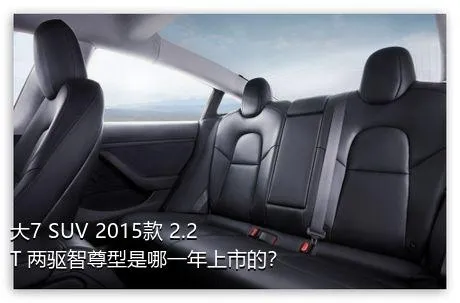 大7 SUV 2015款 2.2T 两驱智尊型是哪一年上市的？